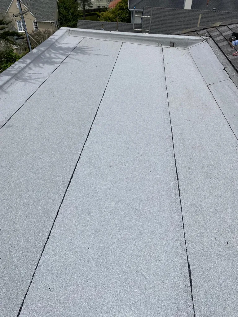 Completed roofing project