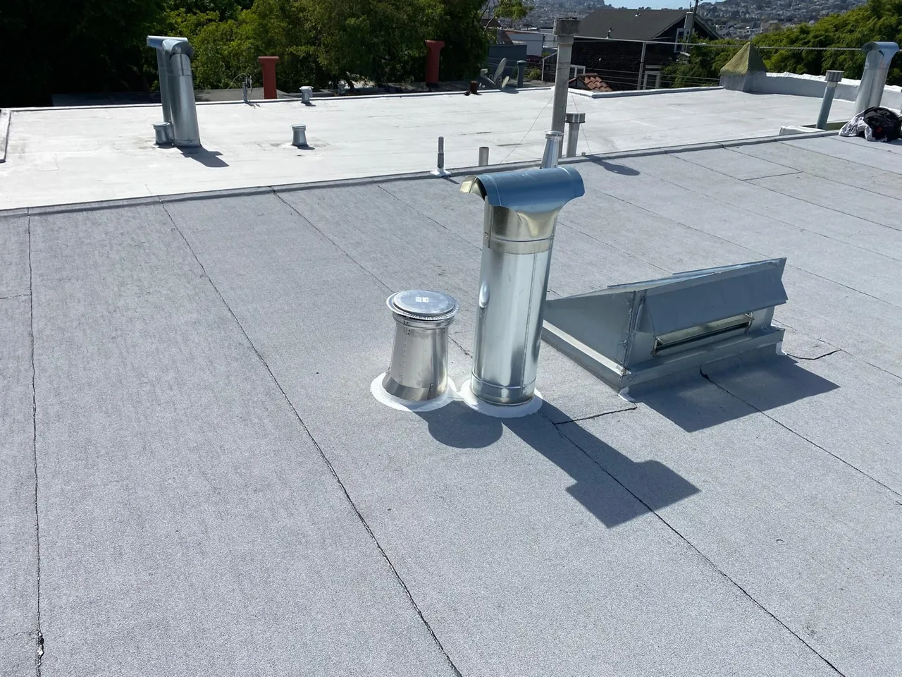 Completed roofing project