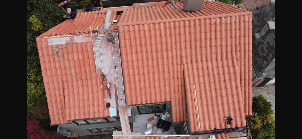 Completed roofing project