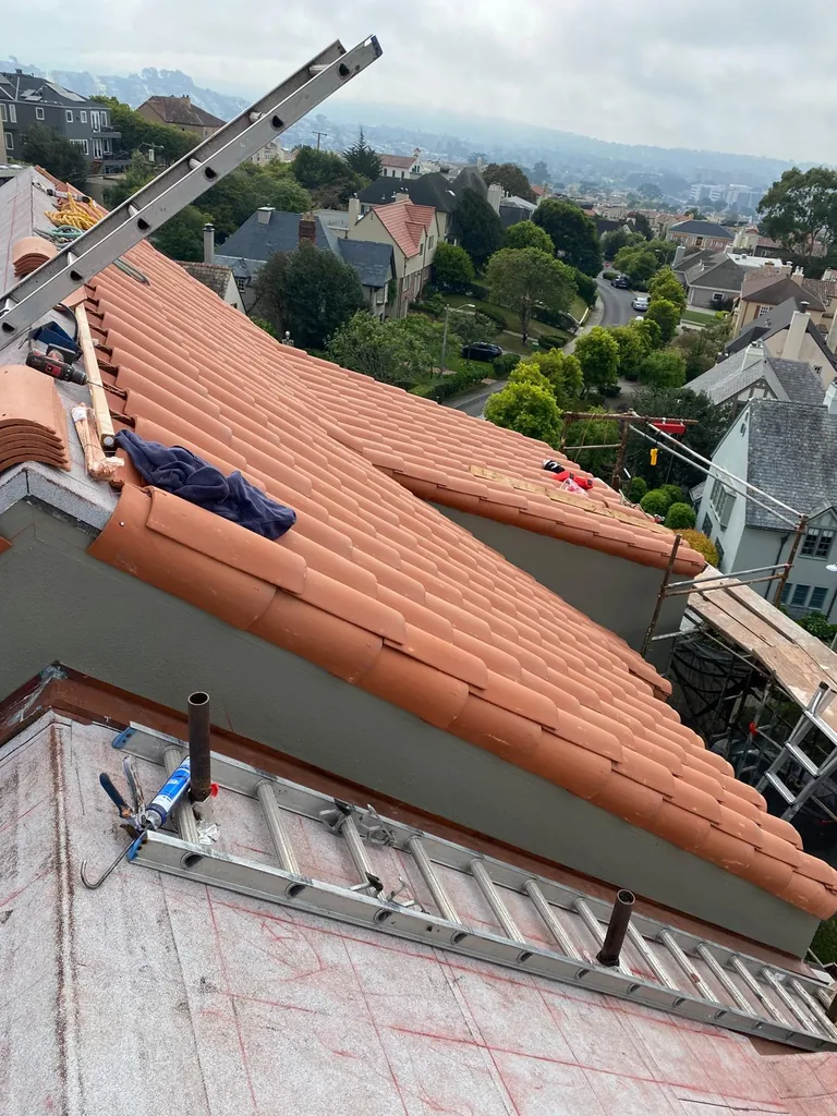 Completed roofing project
