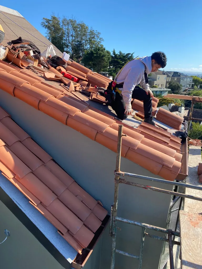 Completed roofing project