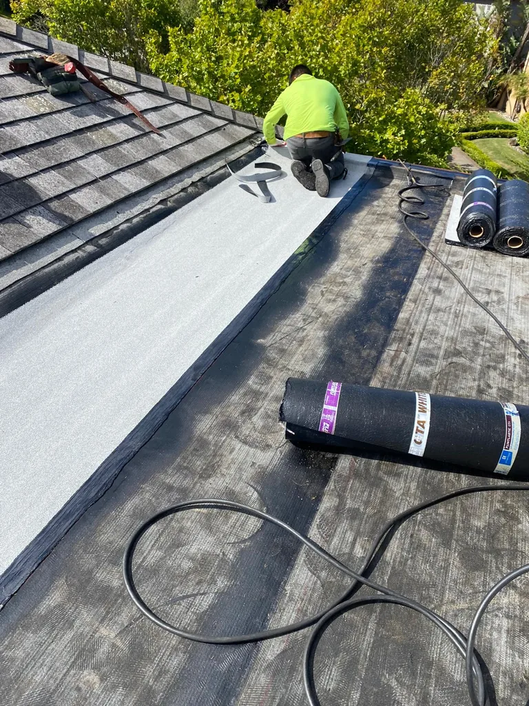 Completed roofing project