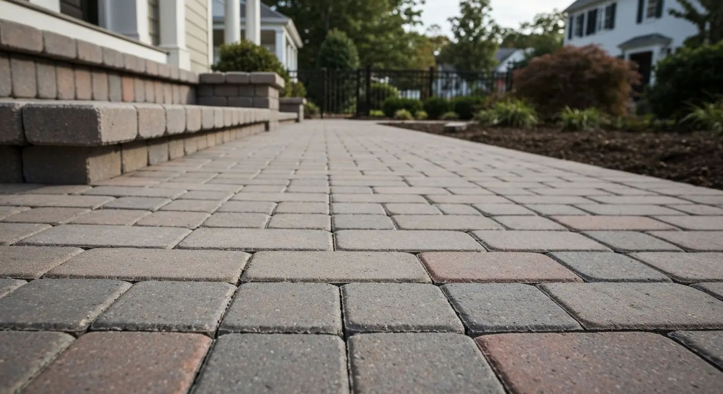 Paver pathway and steps
