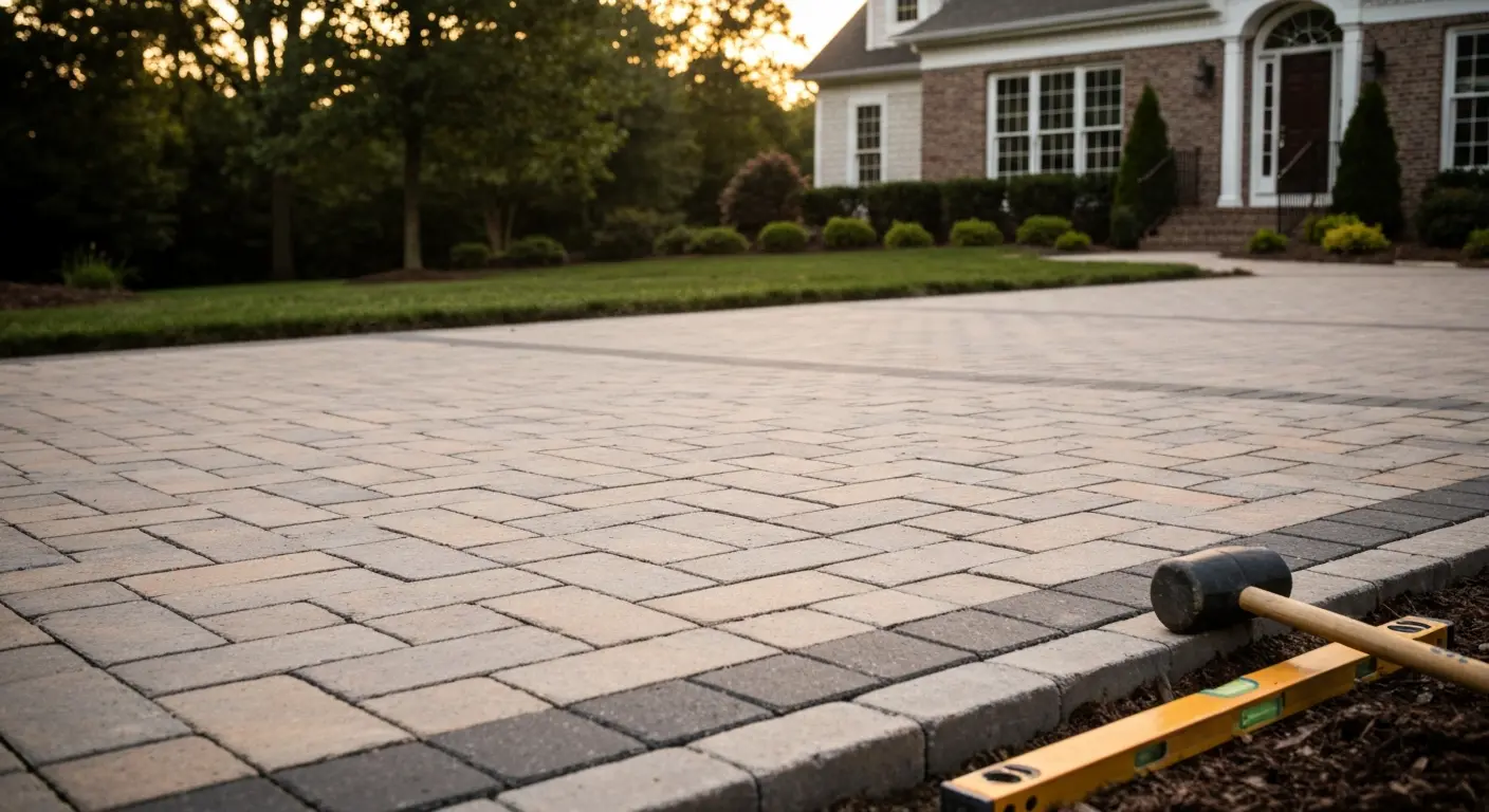 Paver driveway project