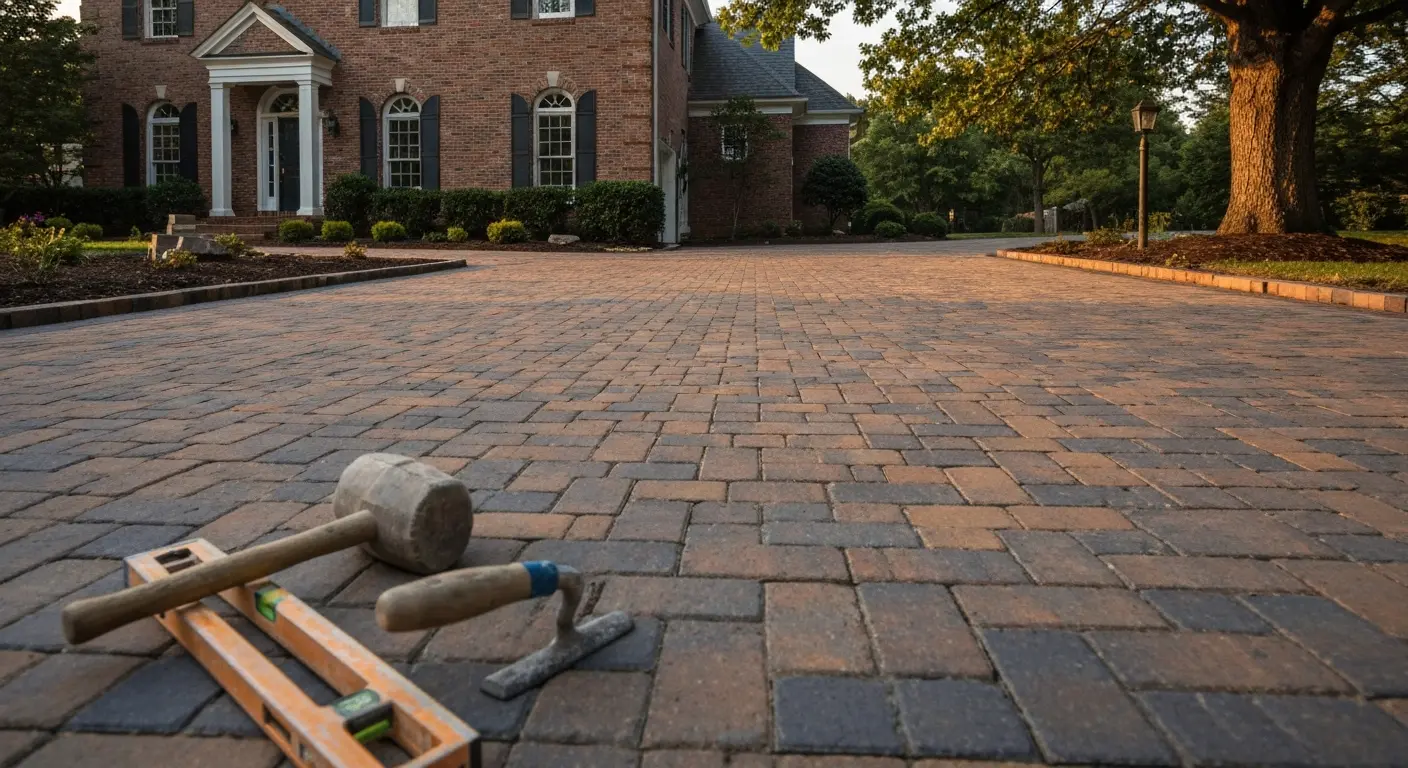Paver driveway project