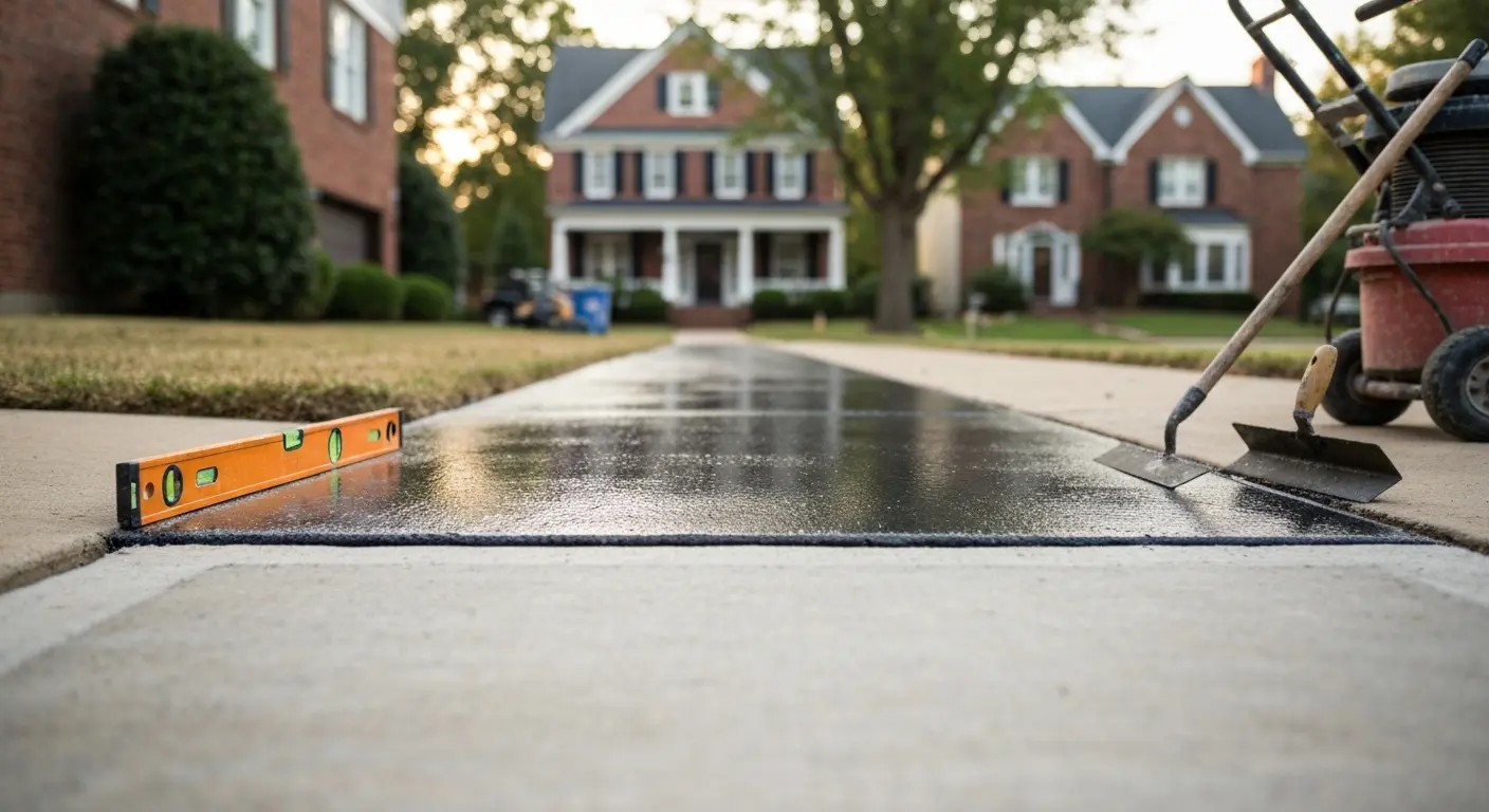 Concrete walkway repair