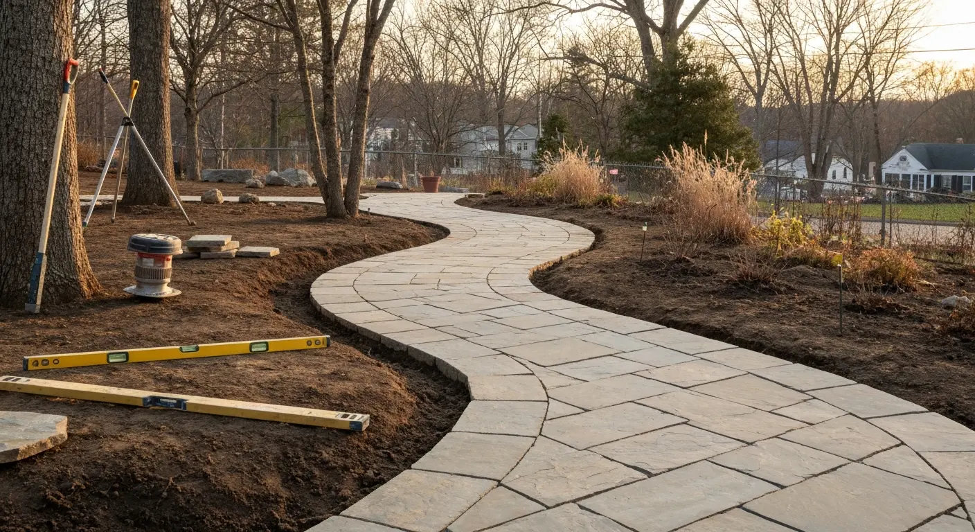 Stone walkway