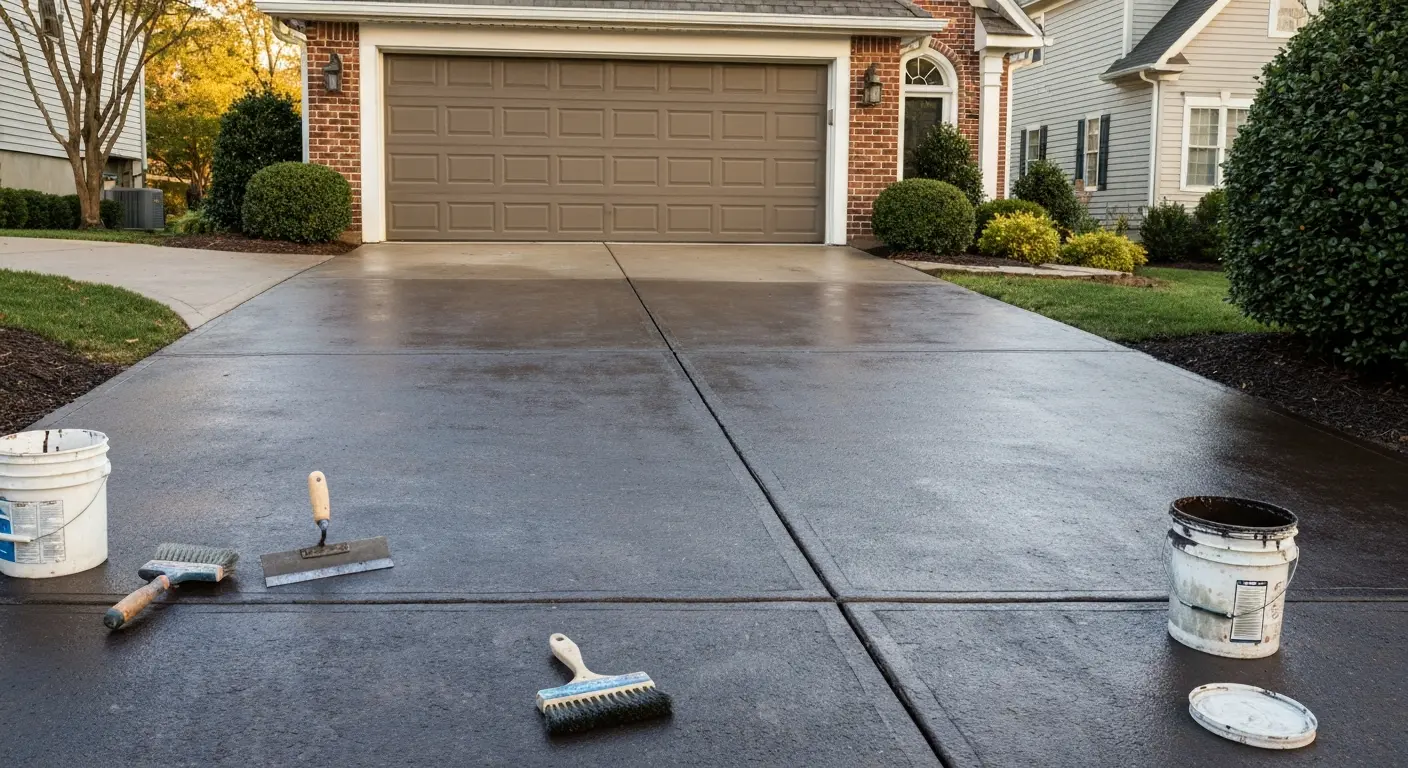Concrete driveway repair