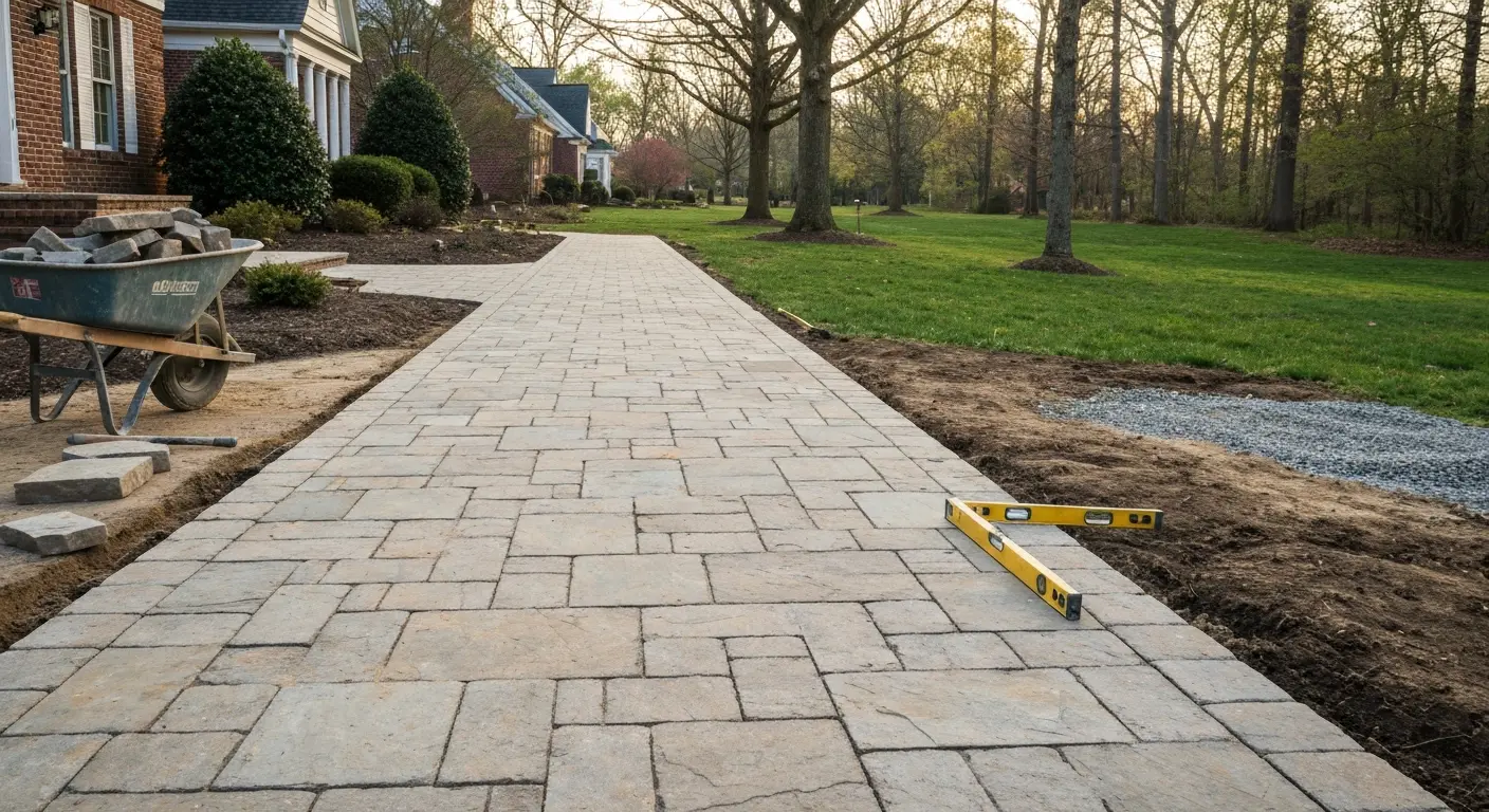Stone walkway project