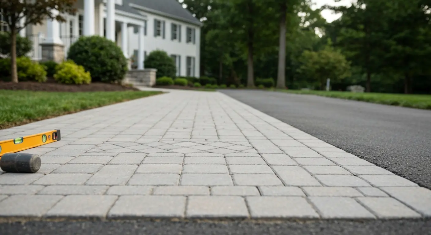Paver pathway installation