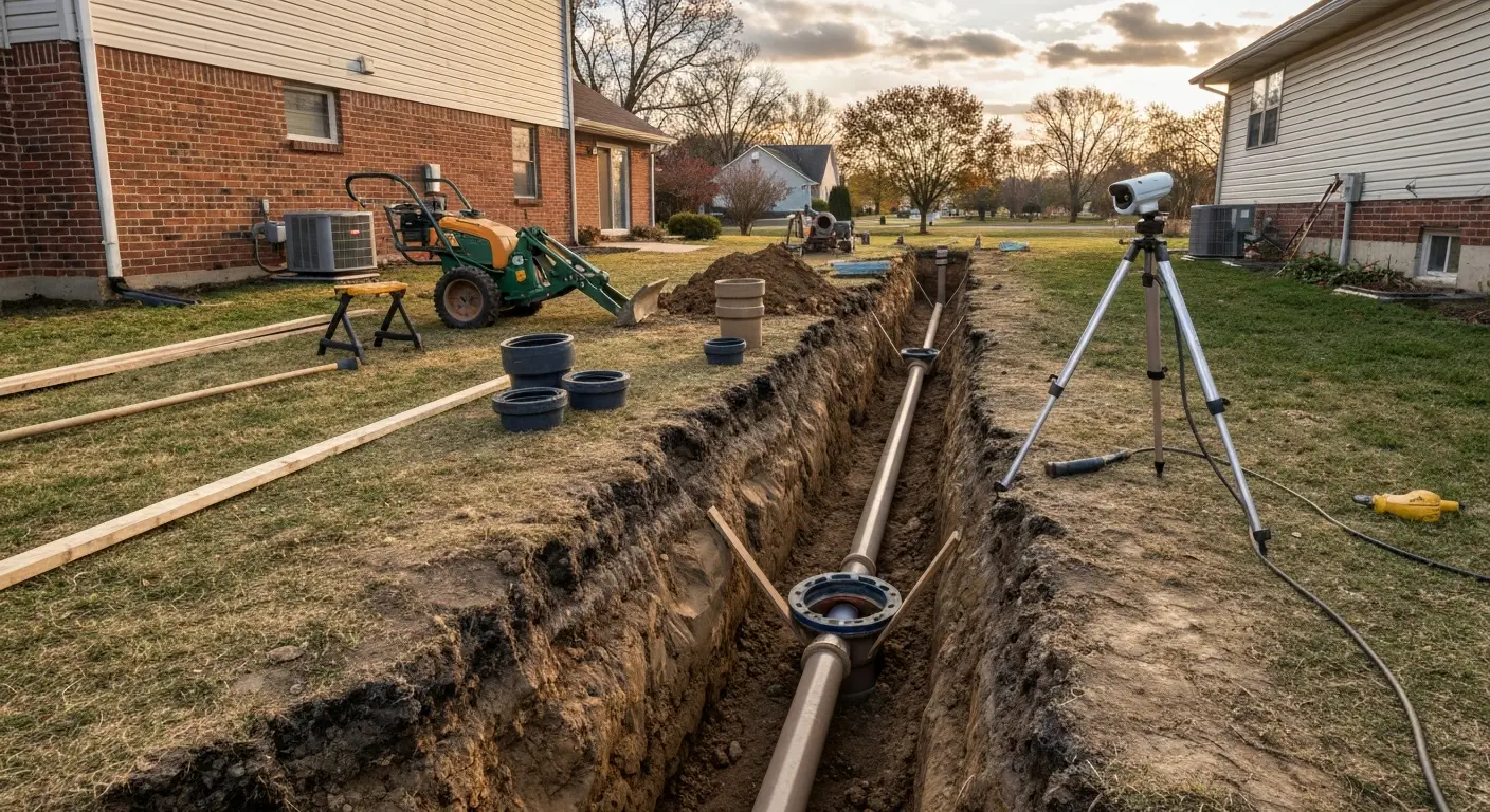 Sewer line replacement project