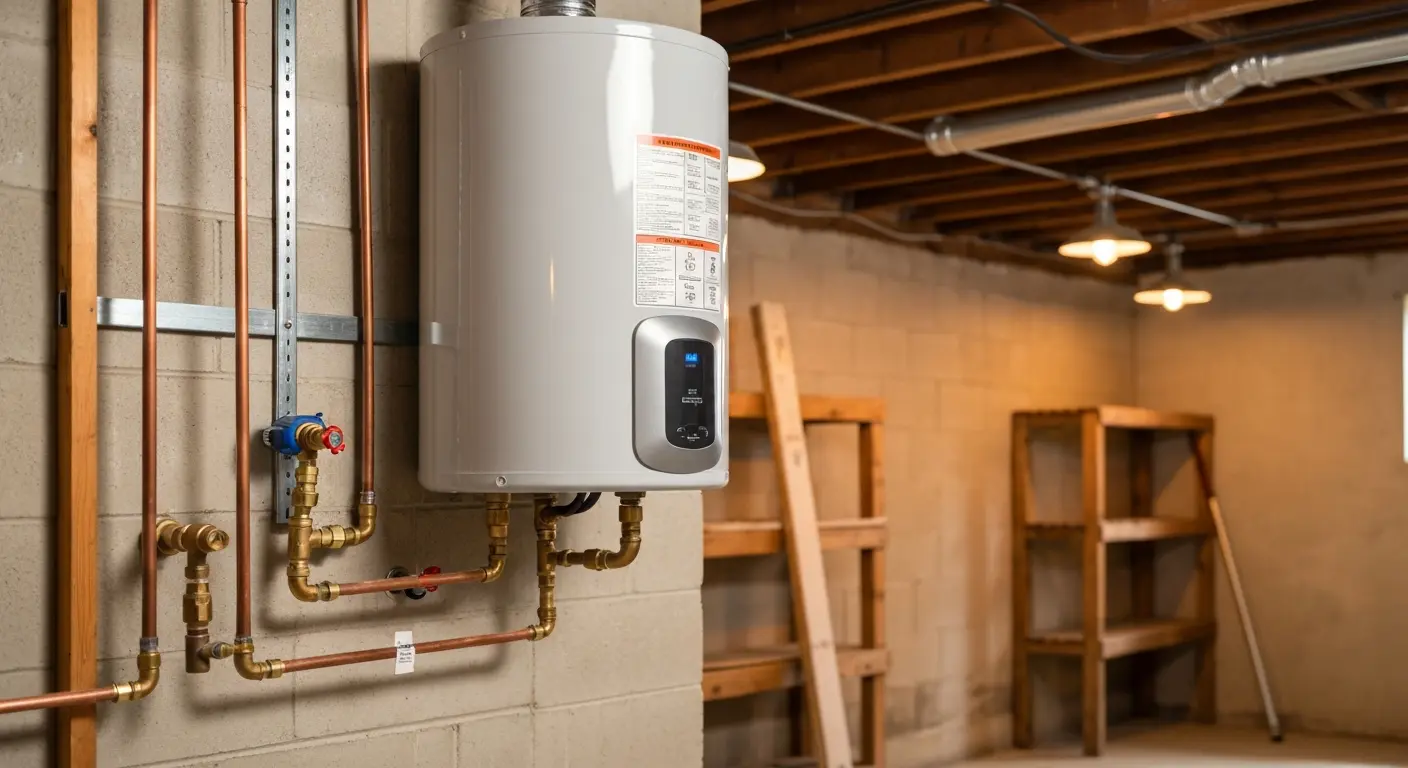 New water heater installation