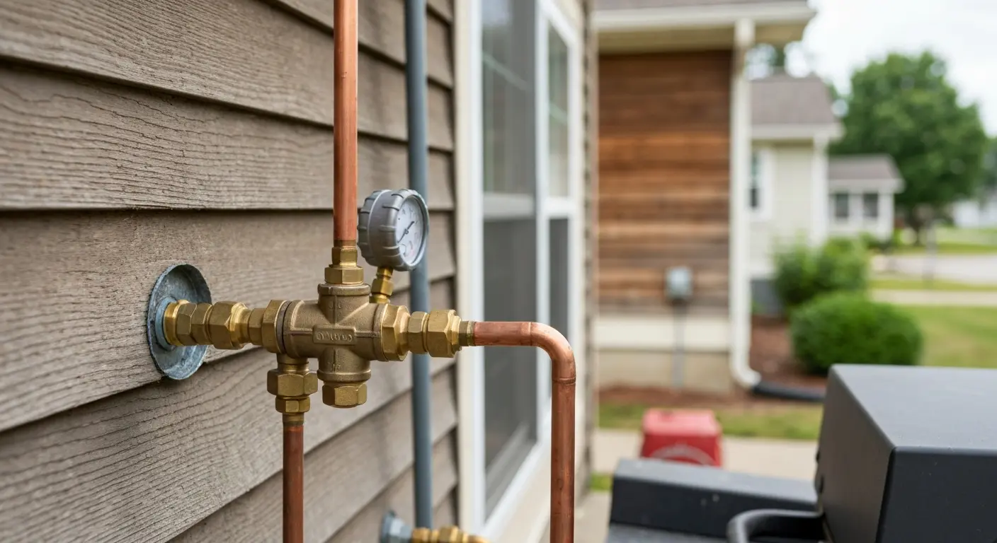 Gas line installation