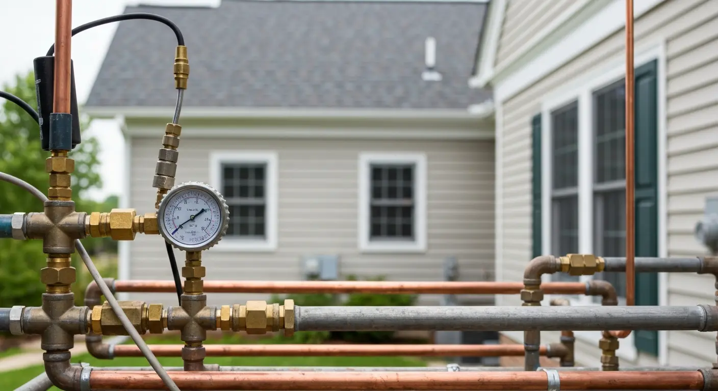 Gas line installation