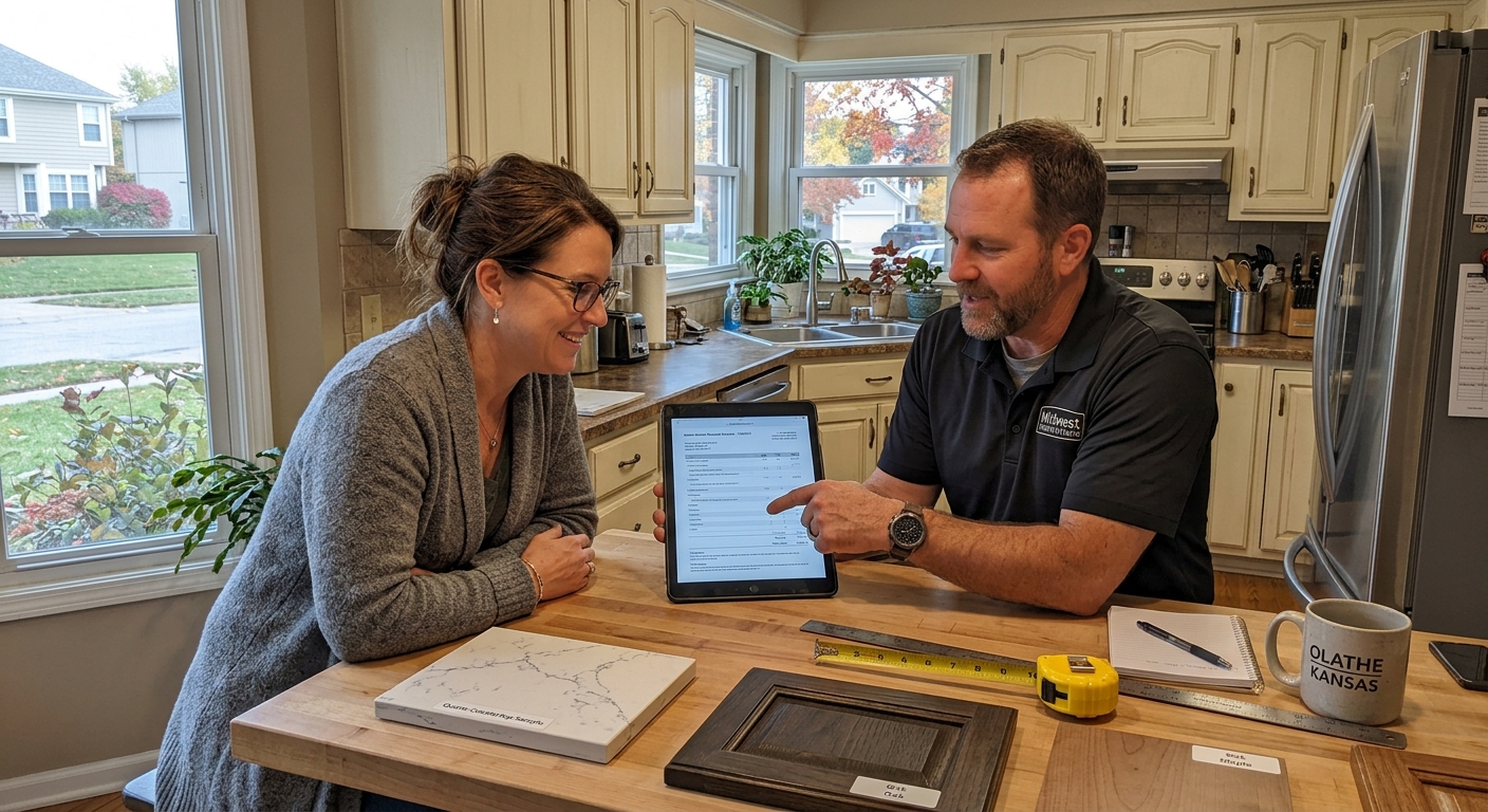kitchen remodeling cost breakdown in Olathe Kansas
