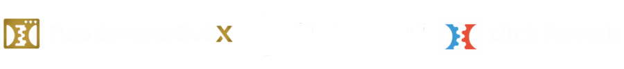 Two Comma Club X Logo, Entrepreneurs Circle Logo and ClickFunnels Logo