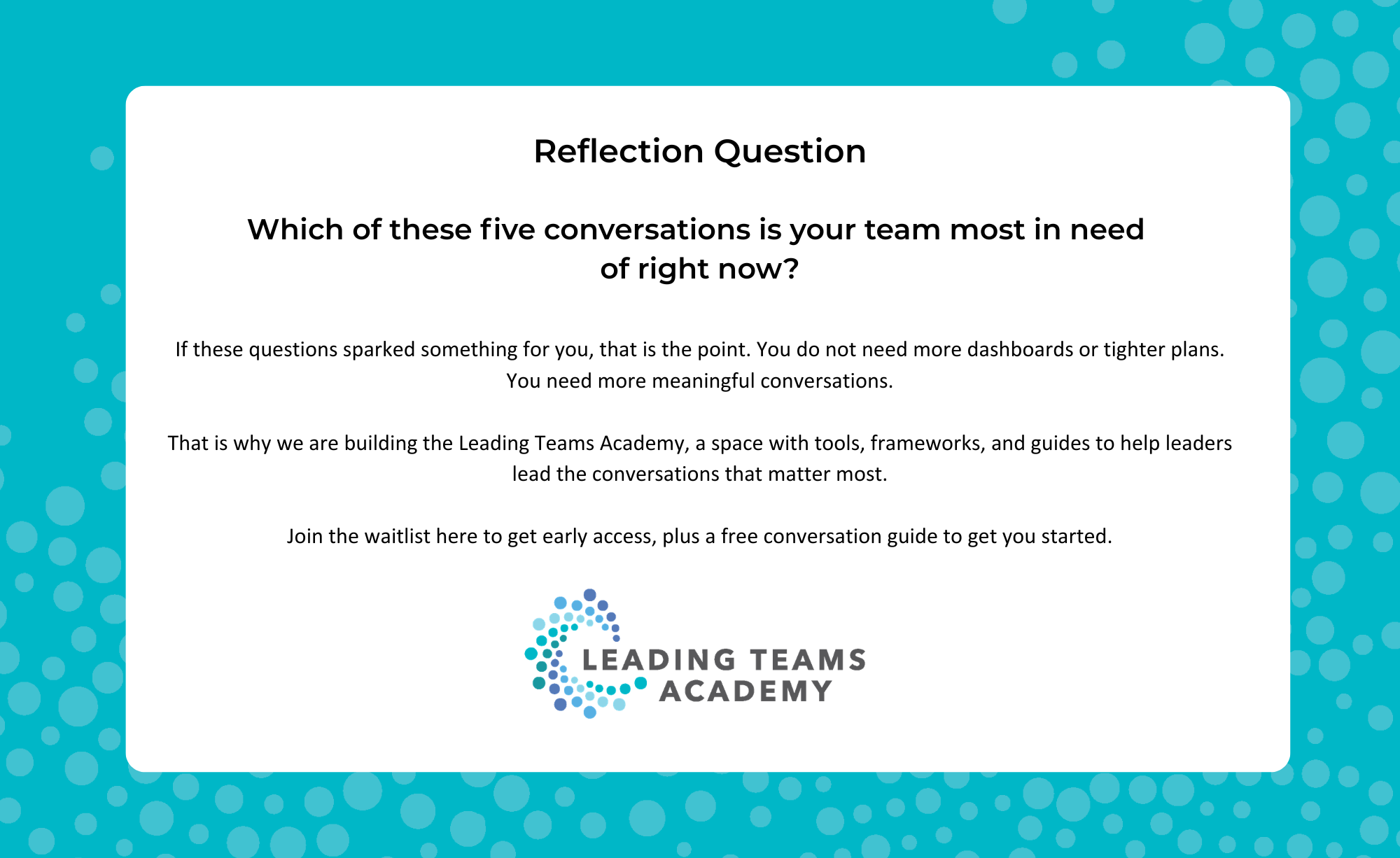Reflection Question