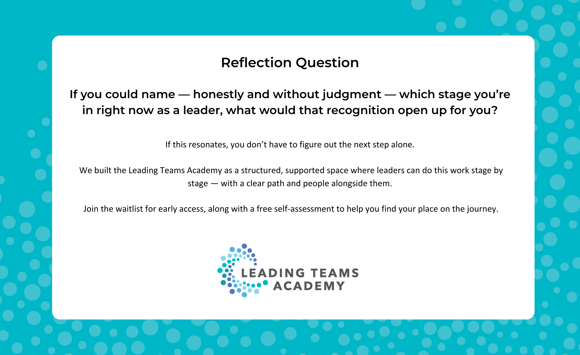 reflection question