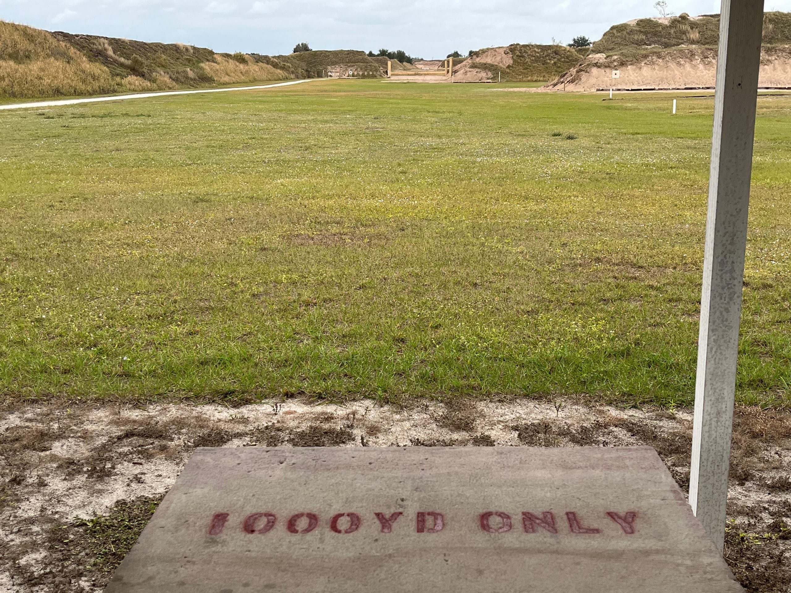1,000-yard shooting position on the main line