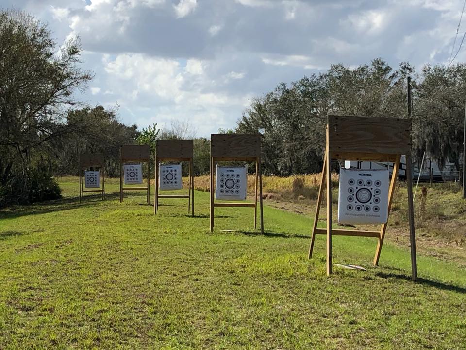 Bag targets on the MGAC archery range