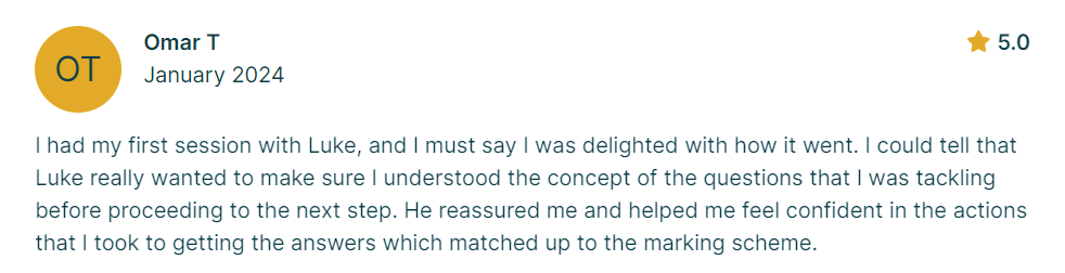 Parent or student testimonial