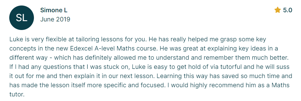 Parent or student testimonial