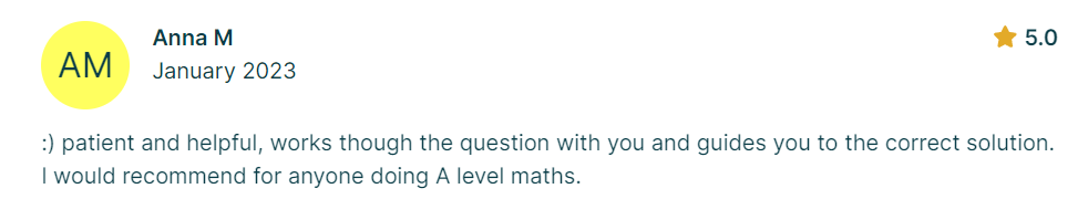 Parent or student testimonial