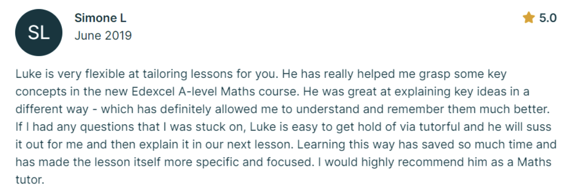Parent or student testimonial