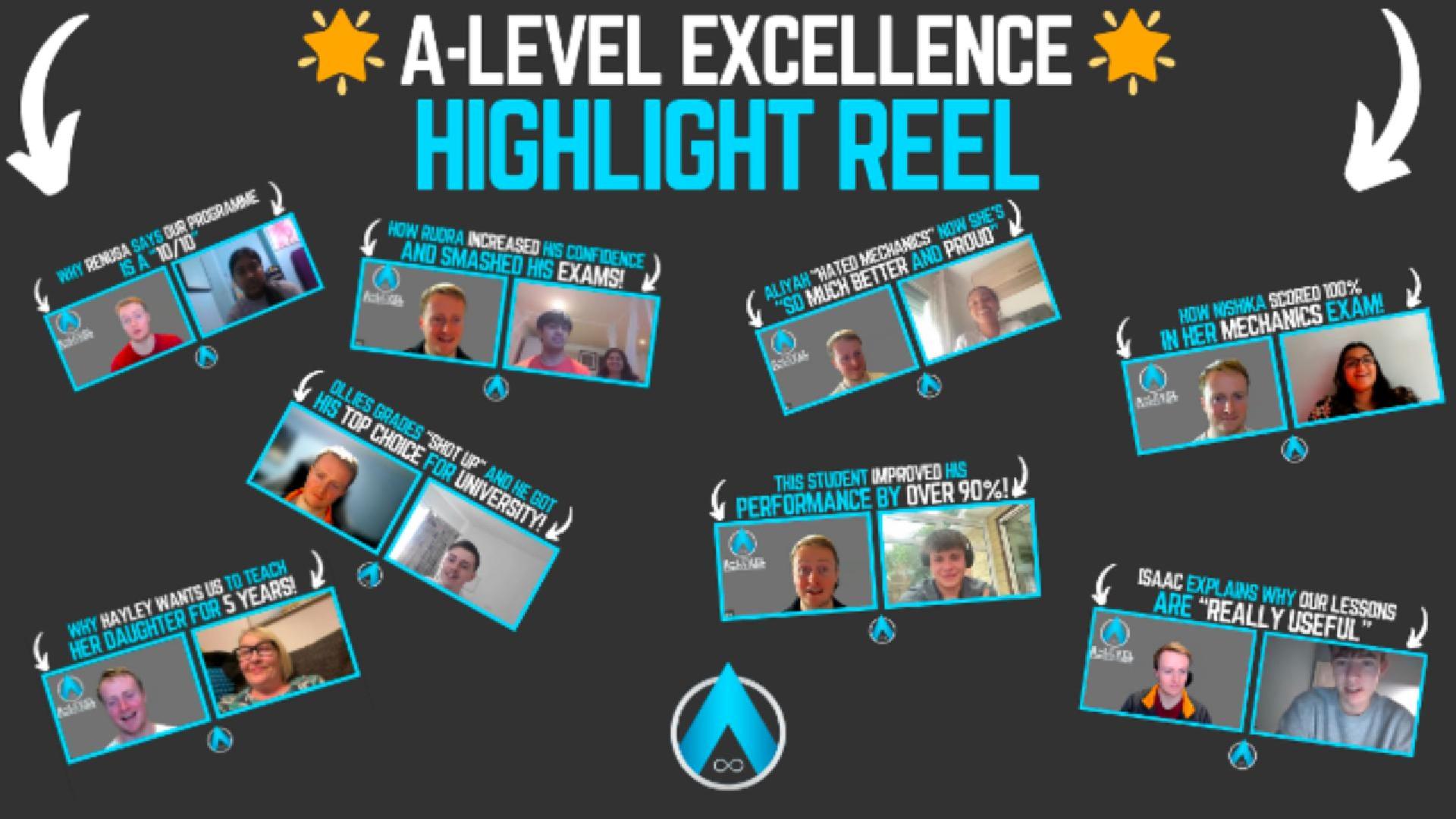 Recent student results — watch the highlight reel