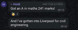 Parent or student testimonial