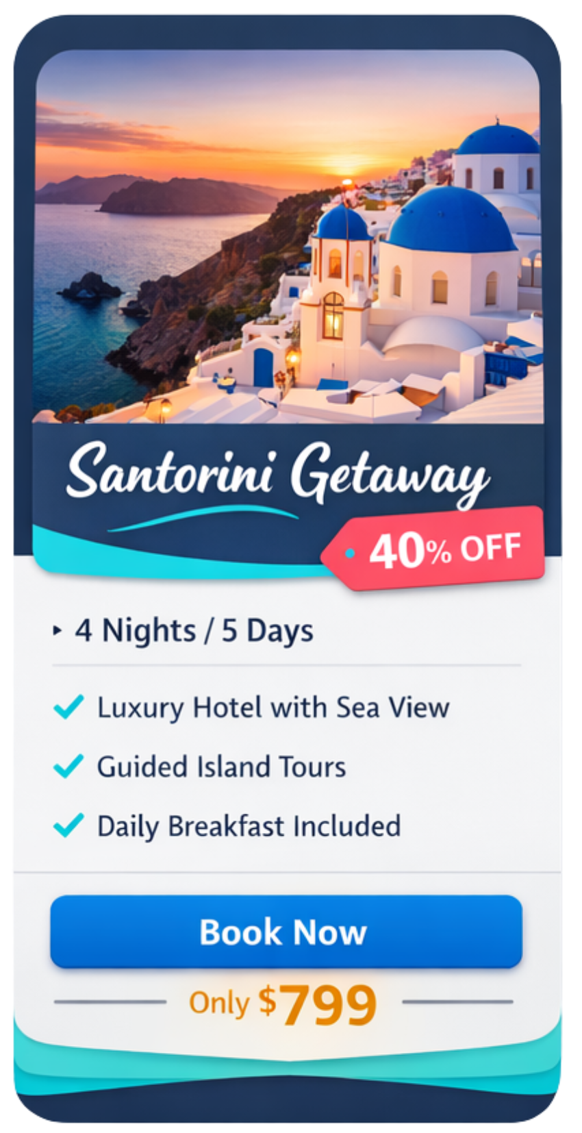 واجهة تطبيق انو للسفر والسياحة لإدارة السفر