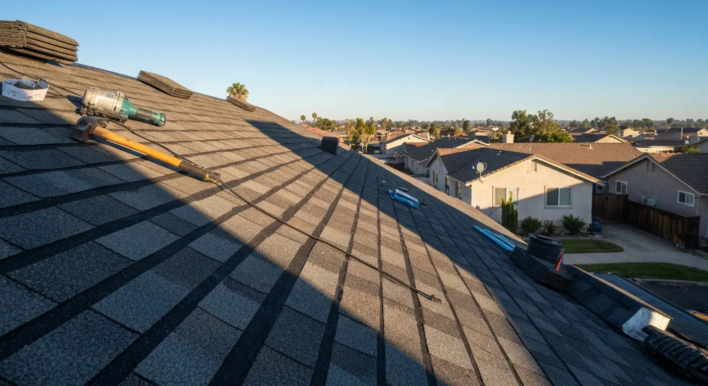 Roof repair in Porter Ranch