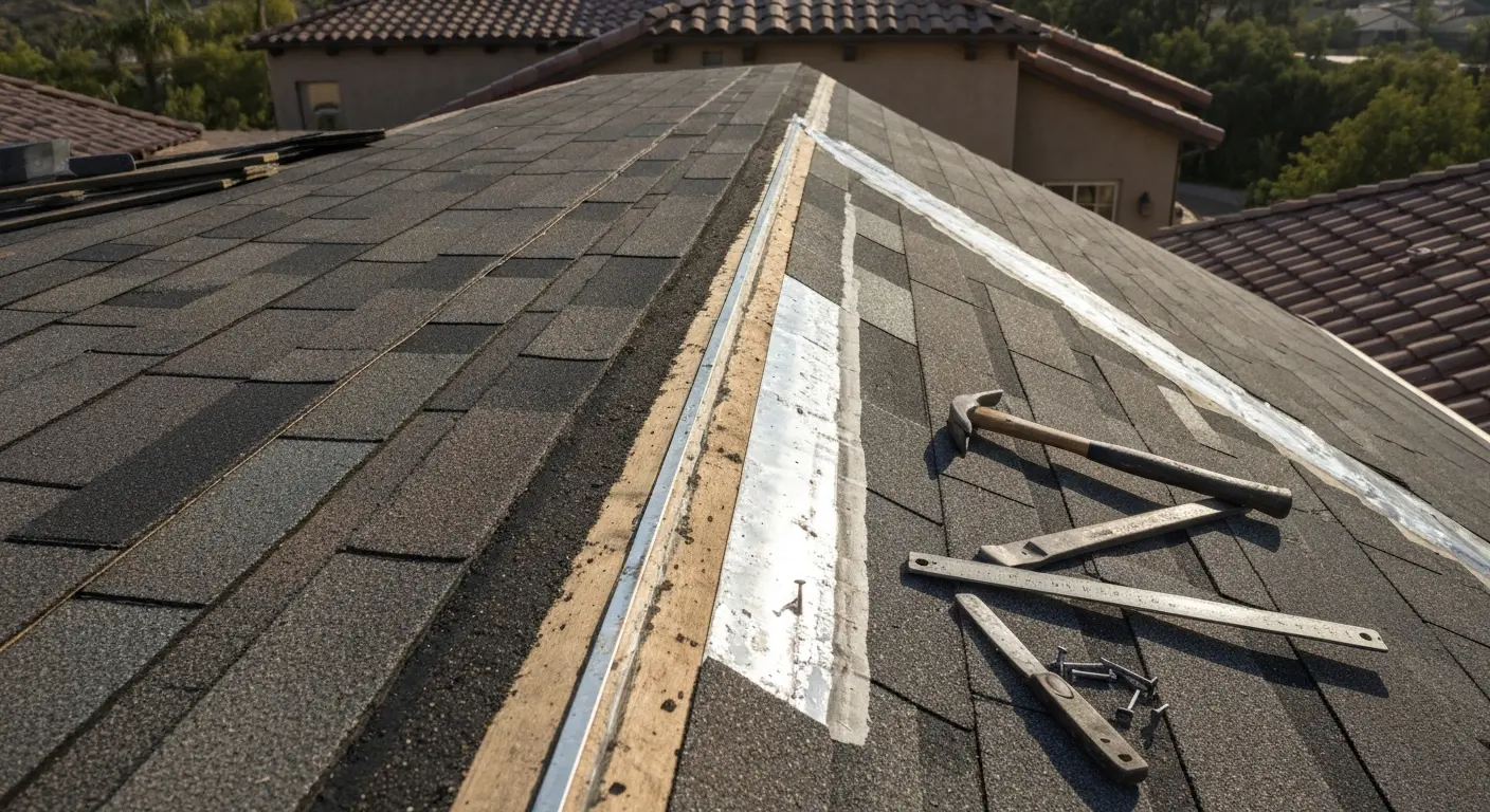 Roof repair detail
