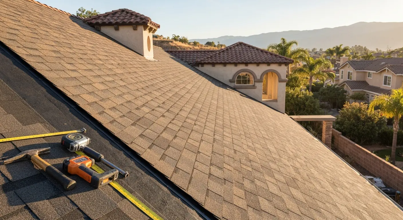 New roof installation in Santa Clarita