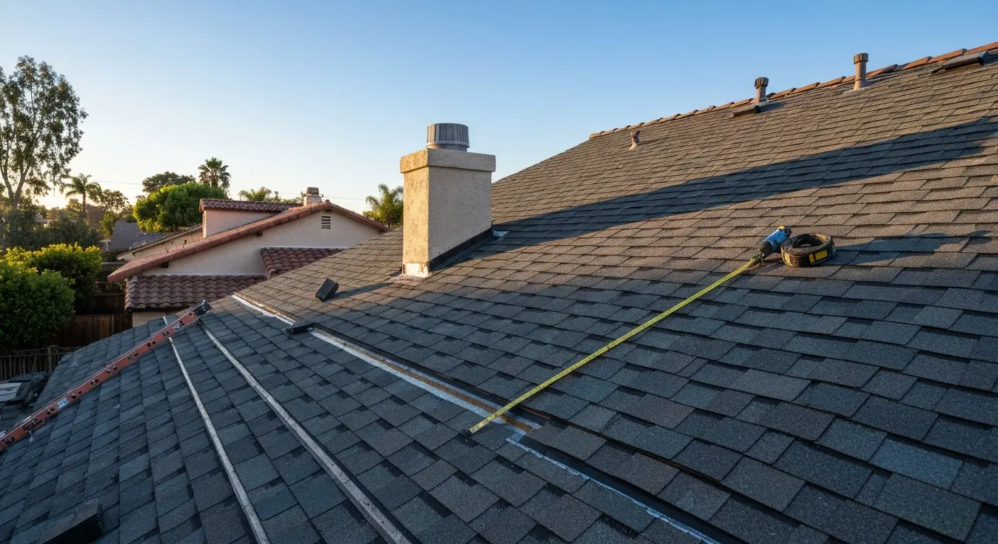 Roofing installation project