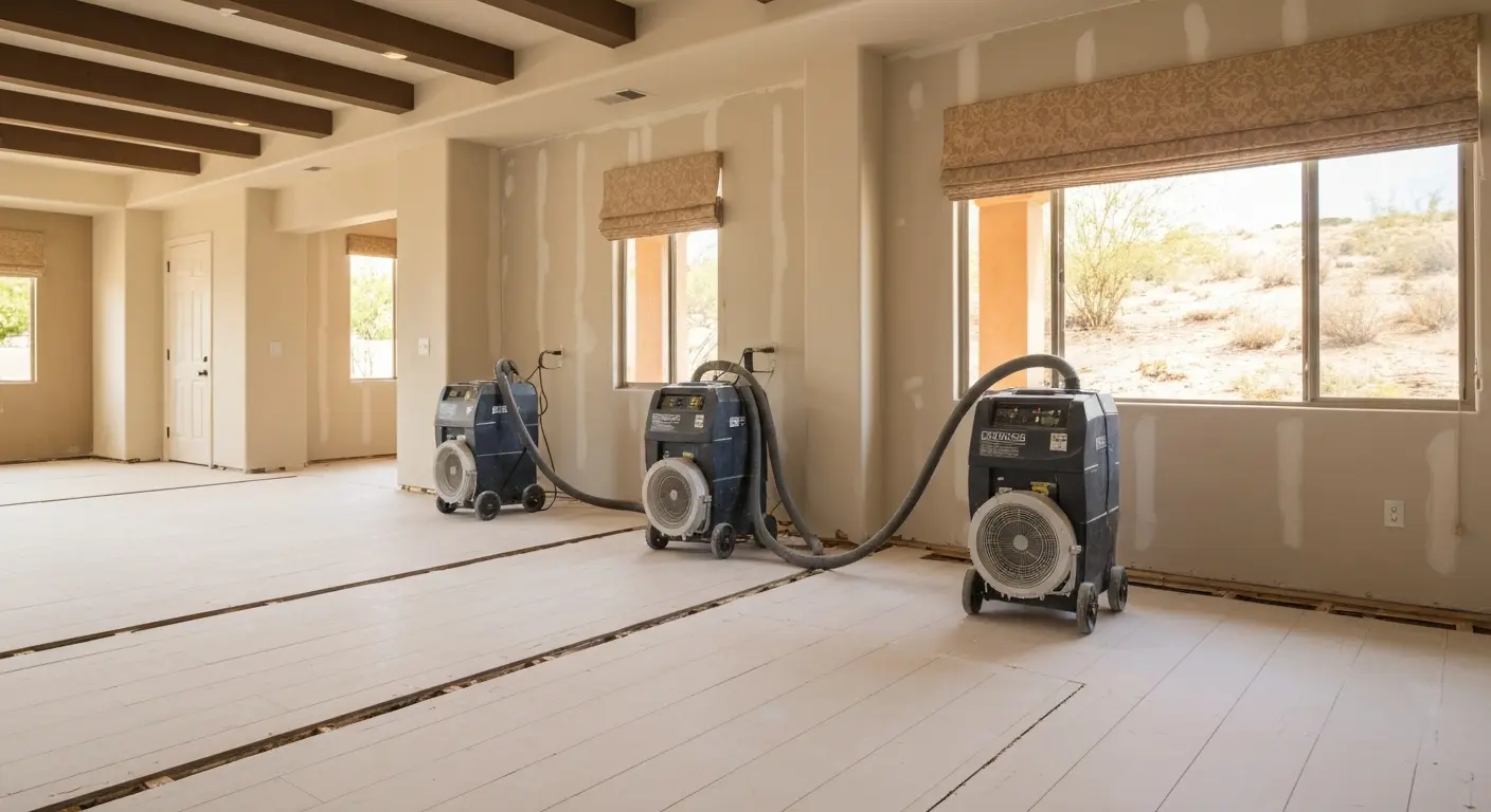 Water damage restoration work