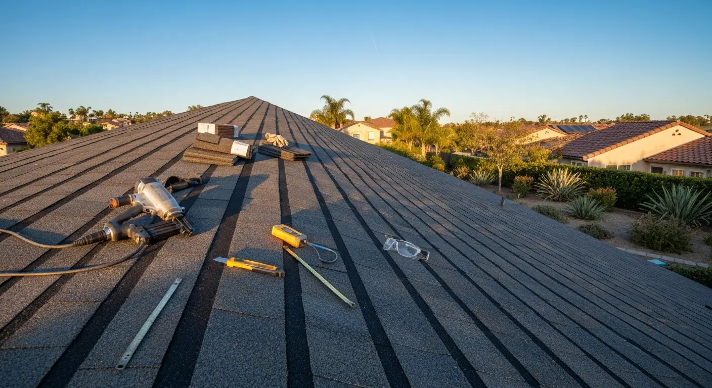 New roof installation