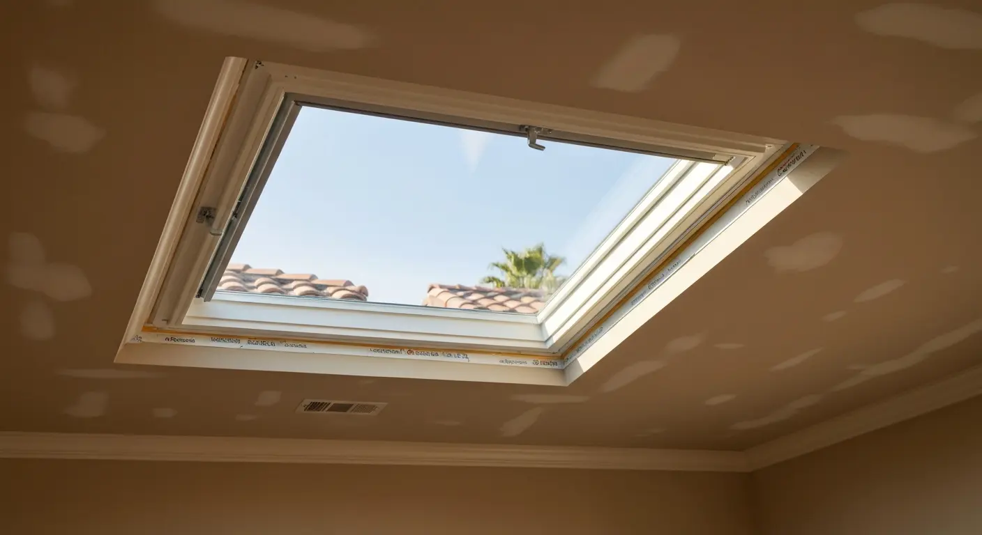 Vented skylight installation