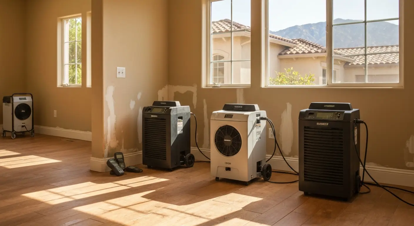 Water extraction equipment in action