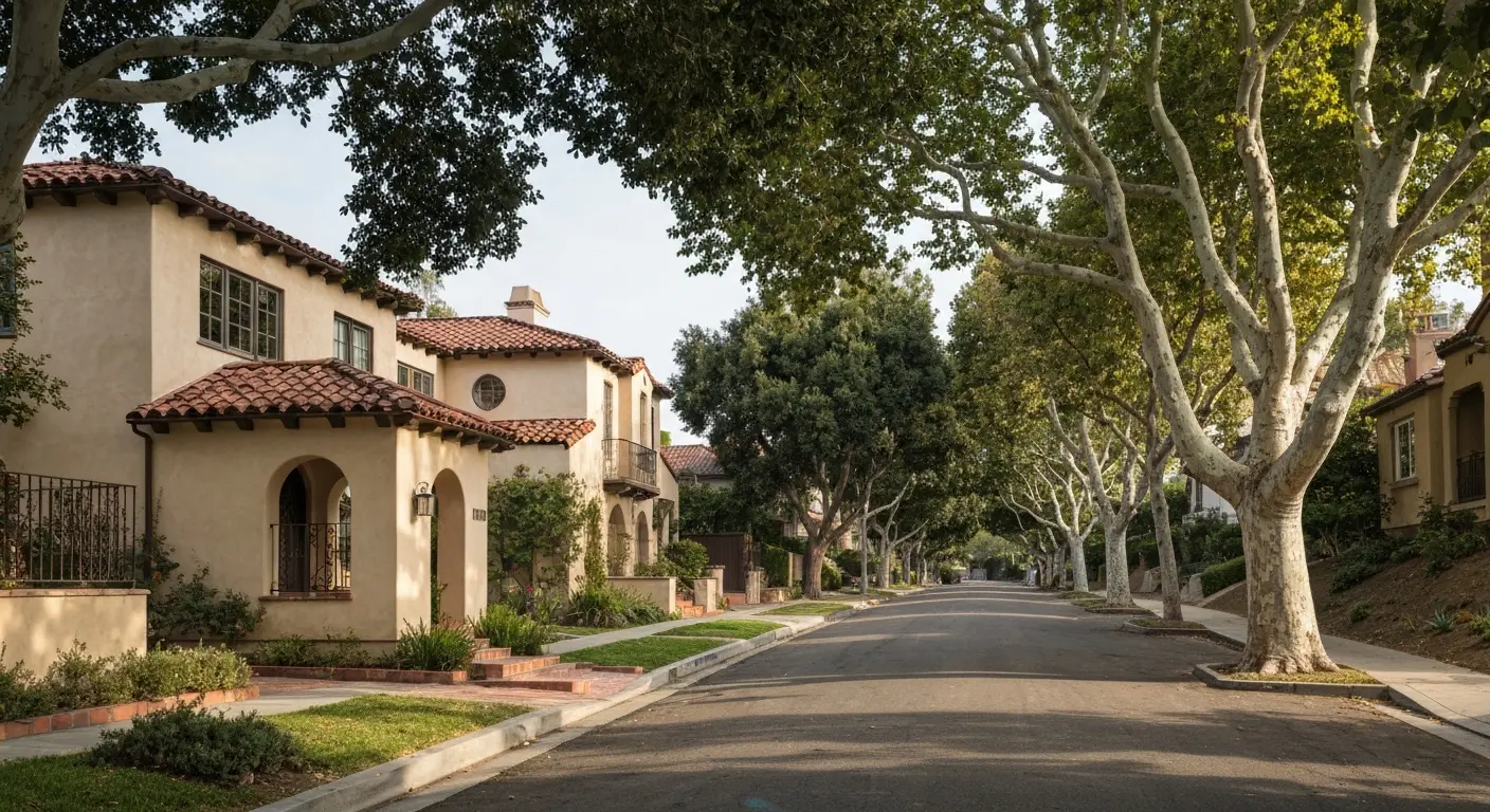 Encino neighborhood streets