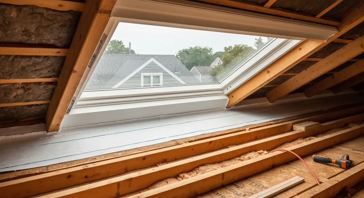 Skylight installation and flashing