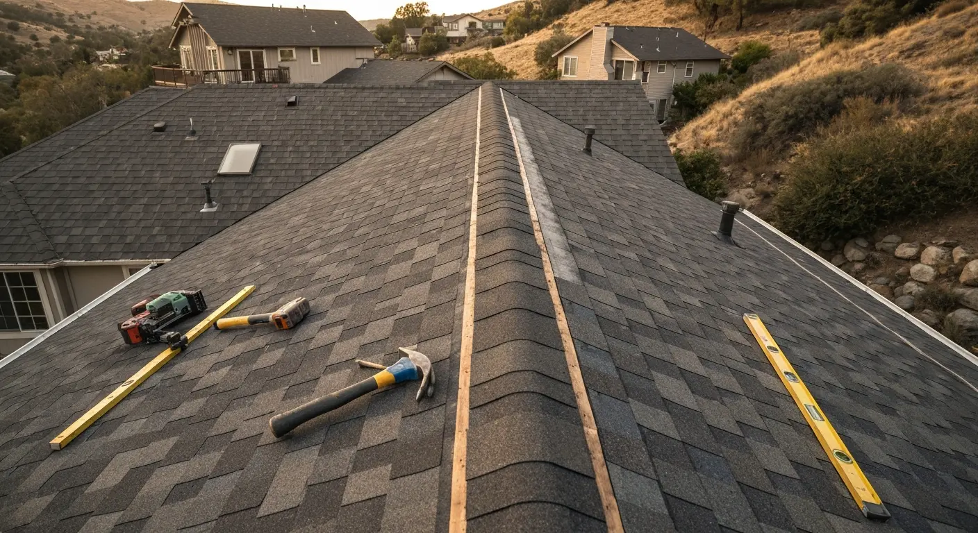 New roof installation