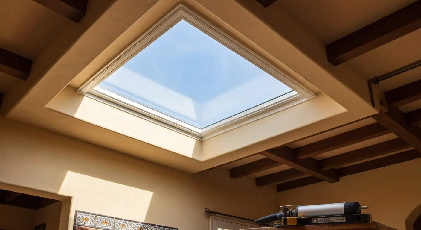 Fixed skylight installation