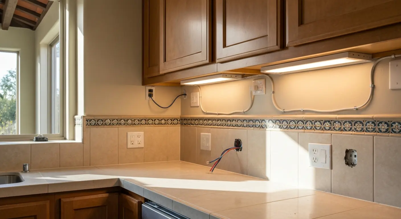 Kitchen layout and electrical work