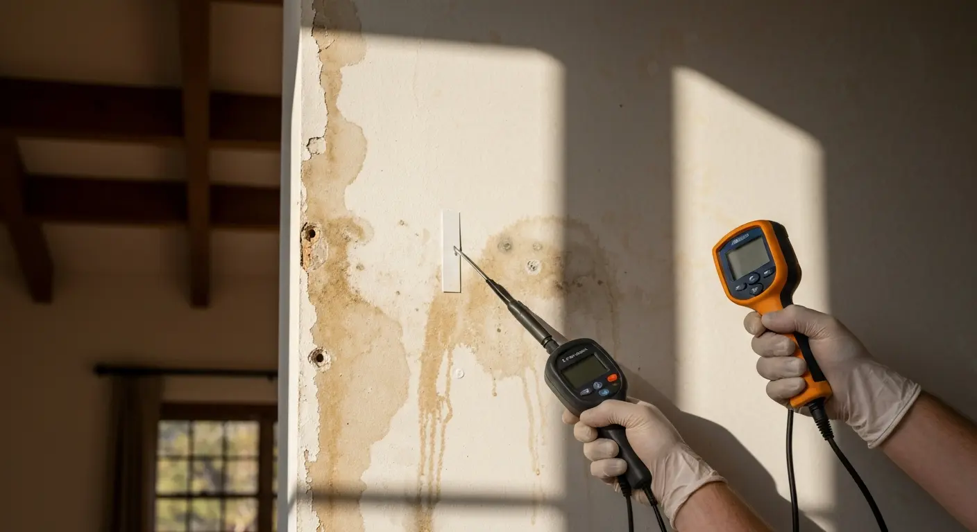 Water damage mold inspection Santa Clarita