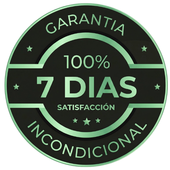 Garantía 7 días 100% satisfacción incondicional