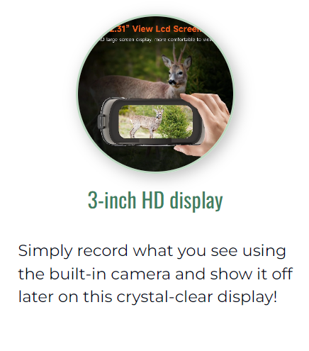 3 inch h display