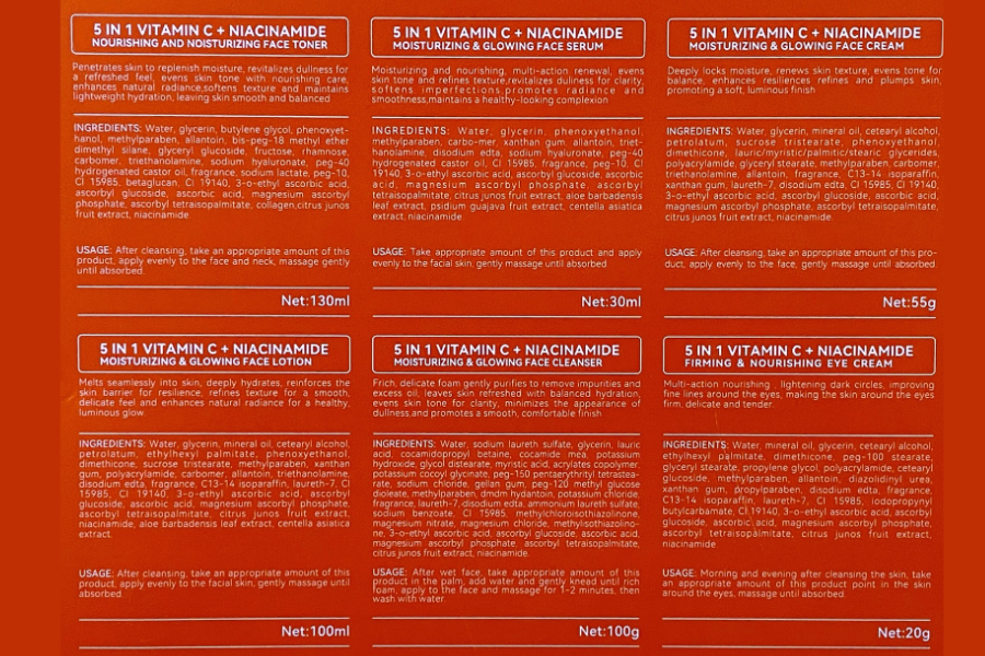 Ingredient List