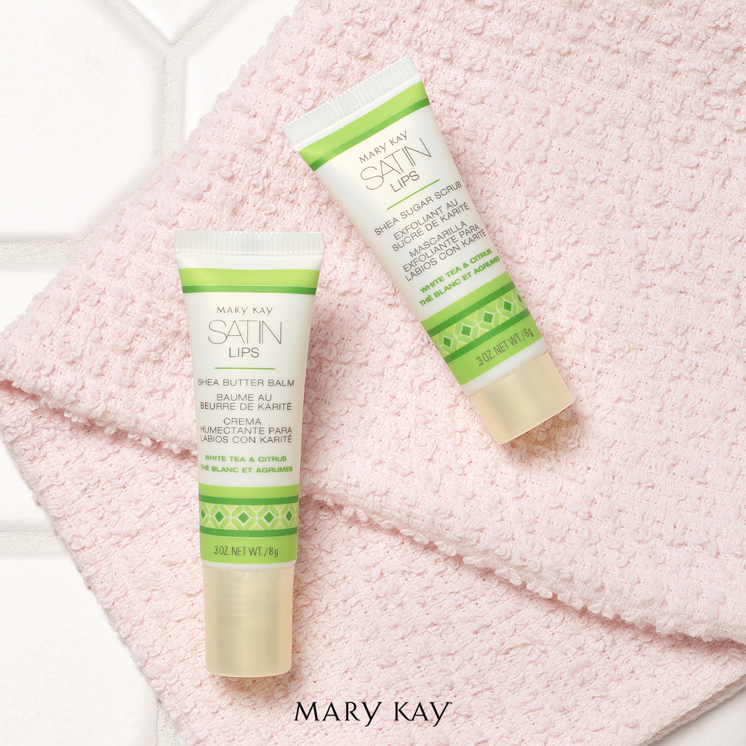 Mary Kay Satin Lips Set (Shea Sugar Scrub & Shea Butter Balm)