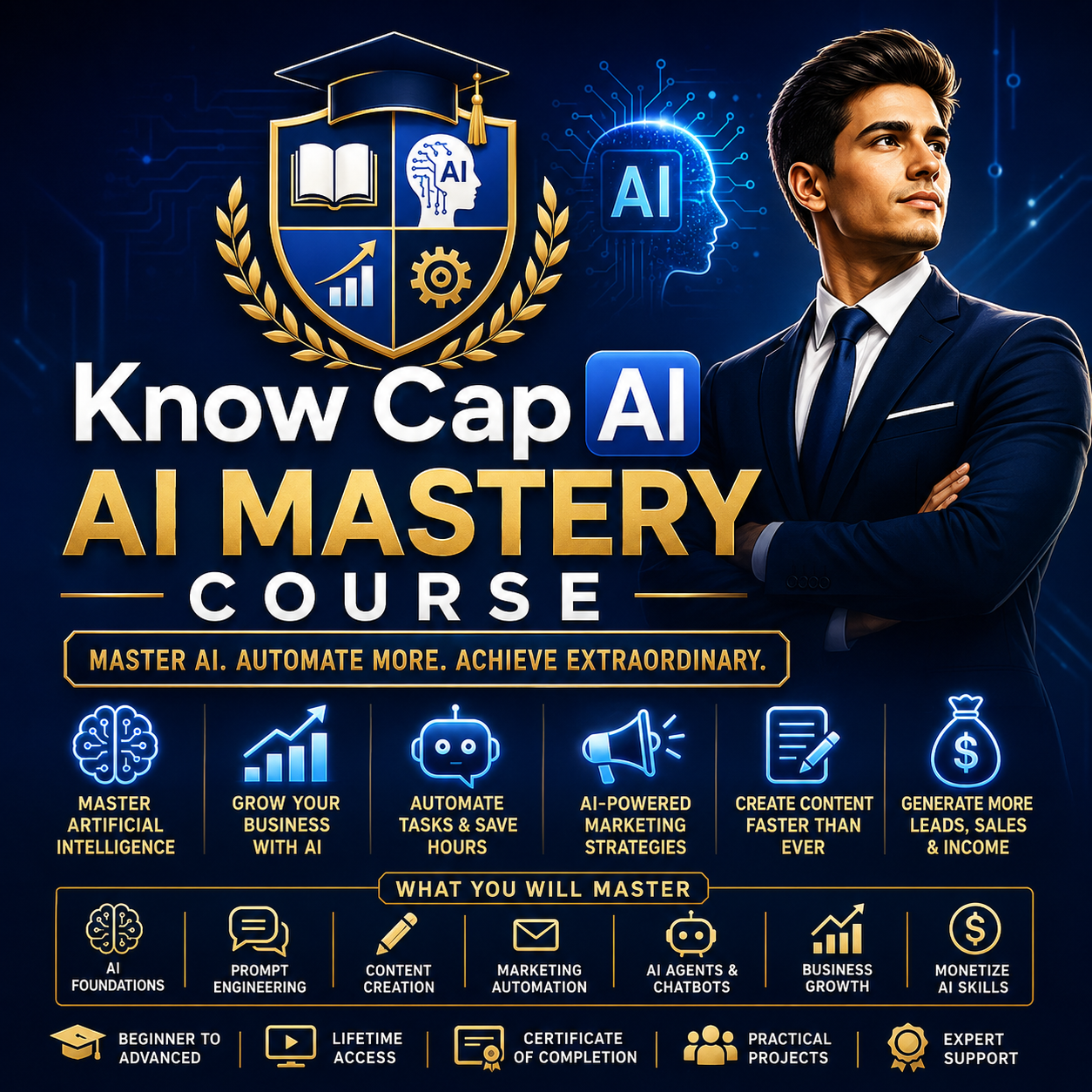 Know Cap AI Mastery Business And Marketing 12 Week Course